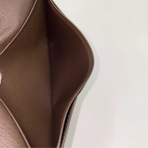Auth Louis Vuitton Taiga Brown Portefeuille Brother  M61697 EUC DC IN PHOTO - Picture 13 of 16